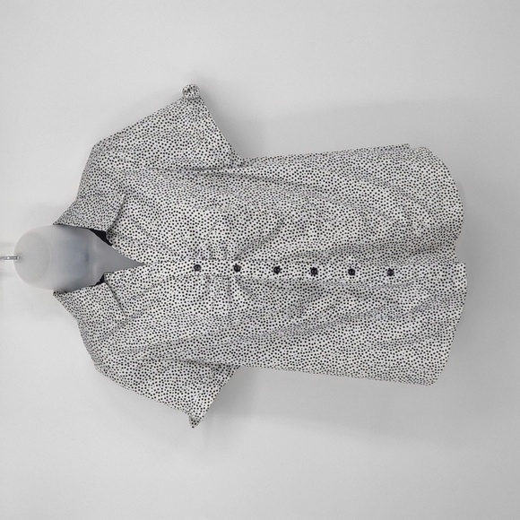 Lane Bryant Black and White Button Down Shirt - Picture 2 of 10